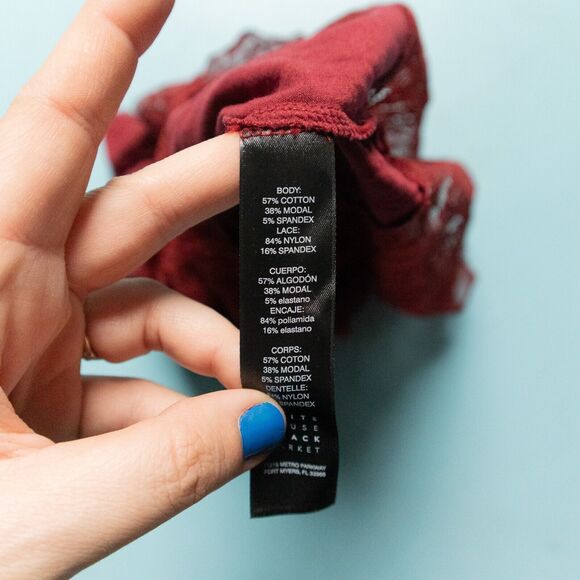 NWT White House Black Market Red Y2K Lace Trim Cami Tank Top Size Small - Picture 4 of 7